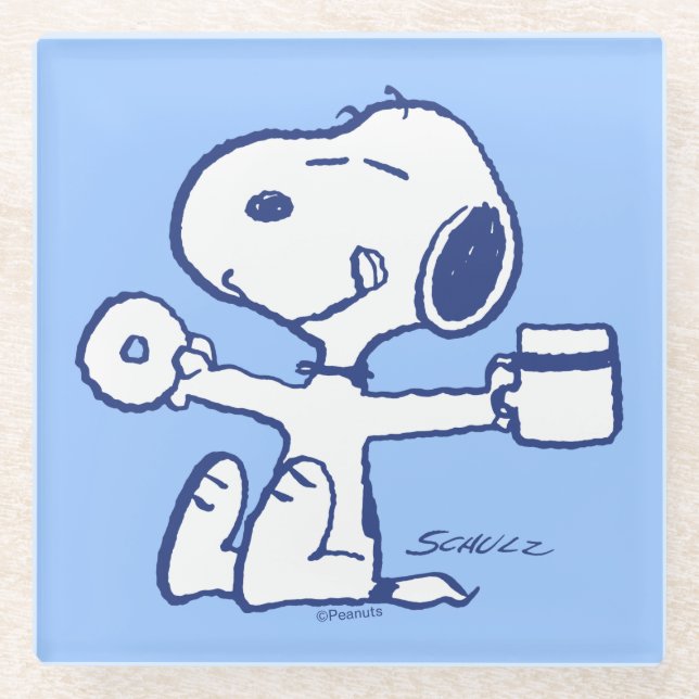 Comfort & Security | Happiness is Morning Rituals Glass Coaster (Front)