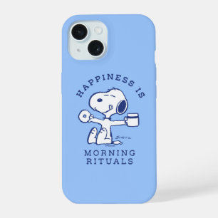 Comfort & Security Happiness is Morning Rituals iPhone 15 Case