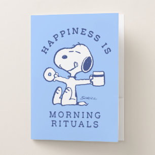 Comfort & Security Happiness is Morning Rituals Pocket Folder
