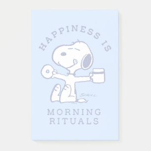 Comfort & Security Happiness is Morning Rituals Post-it Notes