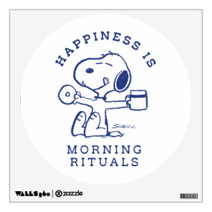 Comfort & Security Happiness is Morning Rituals Wall Decal