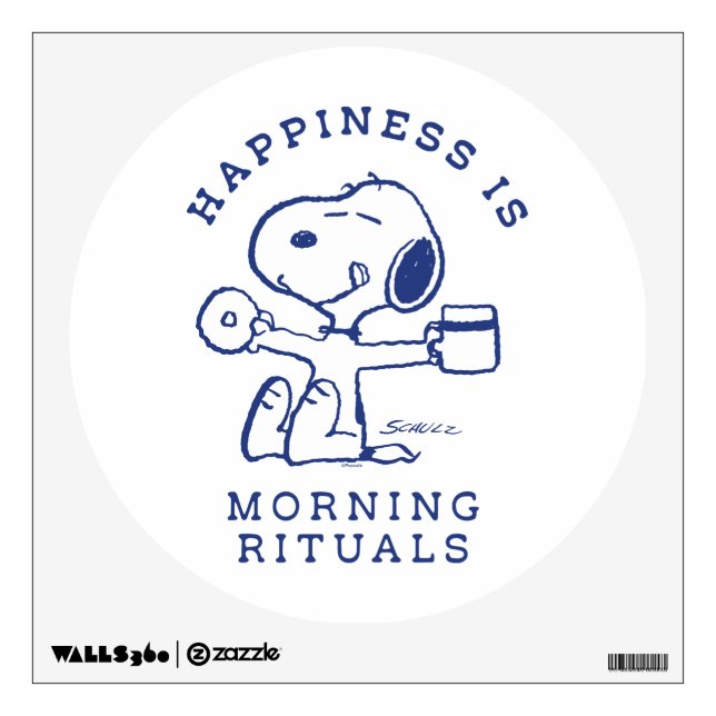 Comfort & Security | Happiness is Morning Rituals Wall Decal (Front)