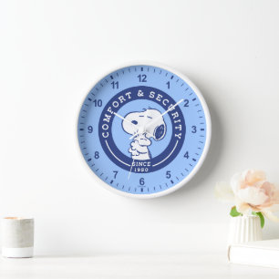 Comfort & Security Snoopy & Woodstock Hug Clock