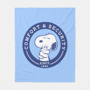 Comfort & Security Snoopy & Woodstock Hug Fleece Blanket