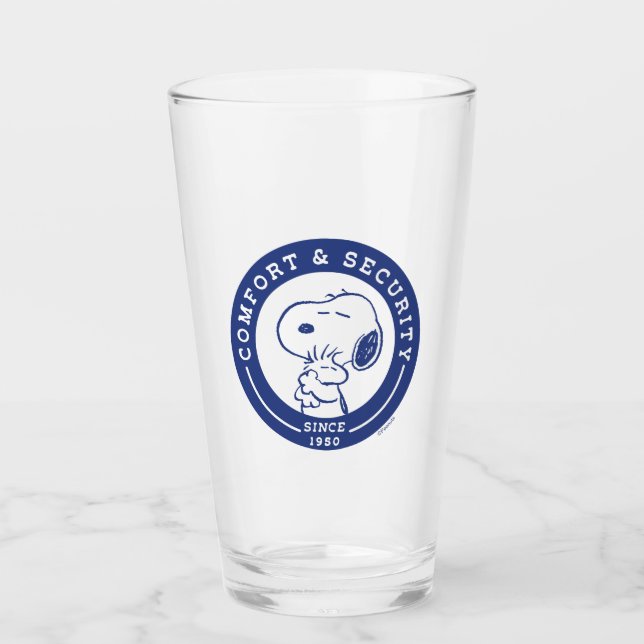 Comfort & Security | Snoopy & Woodstock Hug Glass (Front)