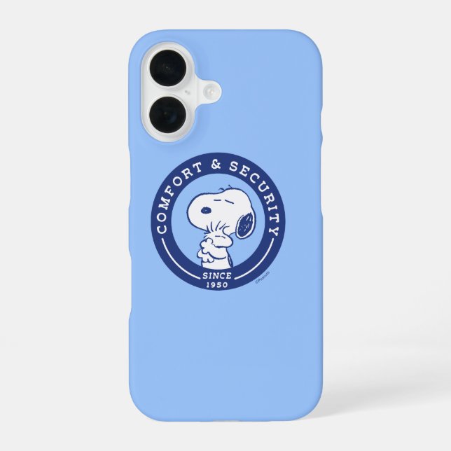 Comfort & Security | Snoopy & Woodstock Hug iPhone Case (Back)