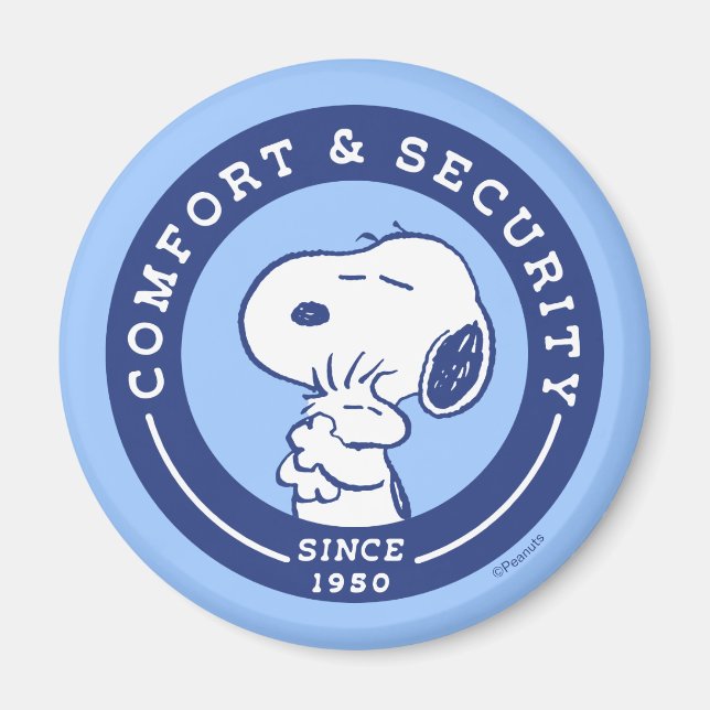 Comfort & Security | Snoopy & Woodstock Hug Magnet (Front)