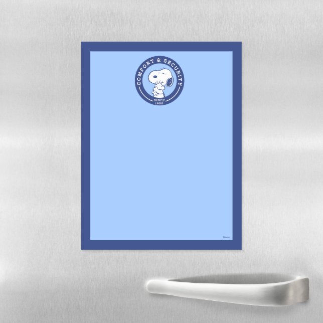 Comfort & Security | Snoopy & Woodstock Hug Magnetic Dry Erase Sheet (In Situ)