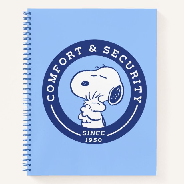 Comfort & Security | Snoopy & Woodstock Hug Notebook (Front)