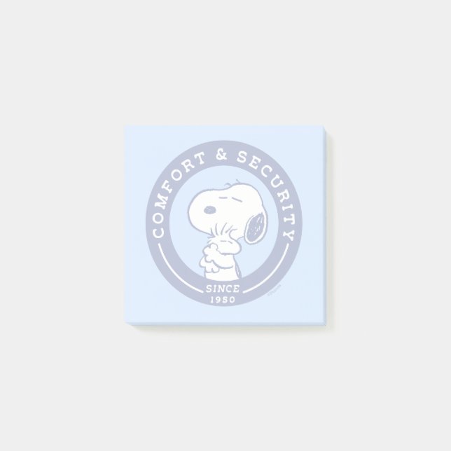 Comfort & Security | Snoopy & Woodstock Hug Post-it Notes (Front)