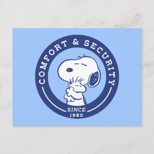 Comfort & Security Snoopy & Woodstock Hug Postcard