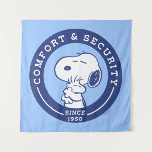 Comfort & Security   Snoopy & Woodstock Hug Tapestry