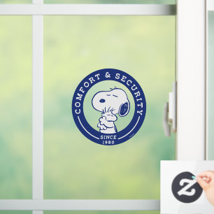 Comfort & Security Snoopy & Woodstock Hug Window Cling