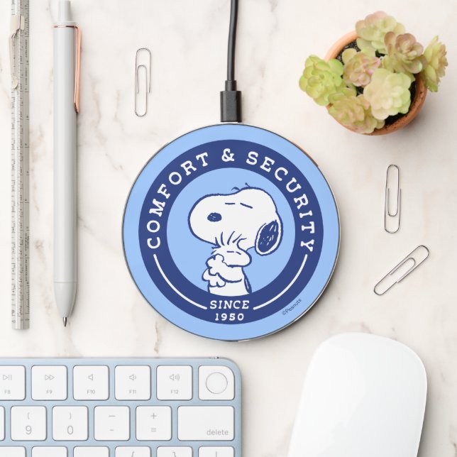 Comfort & Security | Snoopy & Woodstock Hug Wireless Charger (Desk)