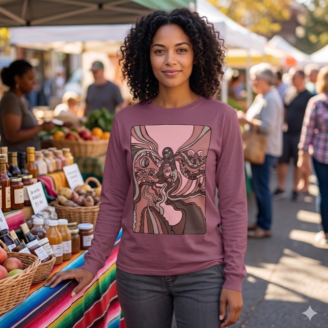 Comfort Tri-Blend Shirt (AI visualization. Original art in not AI)