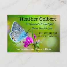 Comfort Wings Caregiver  Business Card at Zazzle