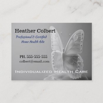Comfort Wings Ii Caregiver  Business Card by LiquidEyes at Zazzle