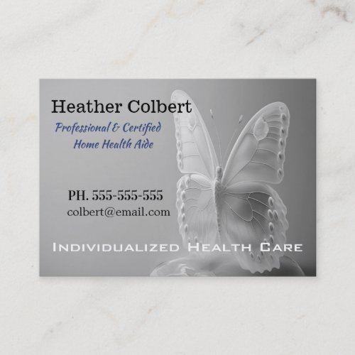 Comfort Wings II Caregiver  Business Card