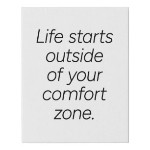Comfort Zone Faux Wrapped Canvas Print