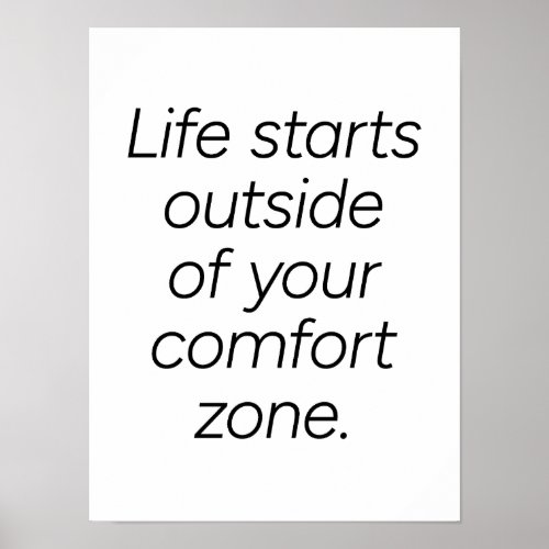 Comfort Zone Poster