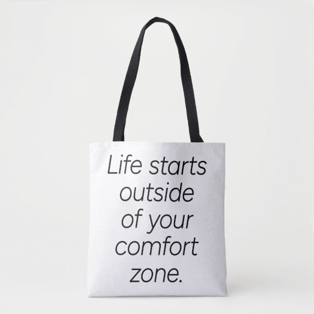 Comfort Zone Shoulder Tote Bag (Front)