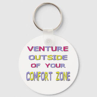 Comfort Zone (White) Keychain