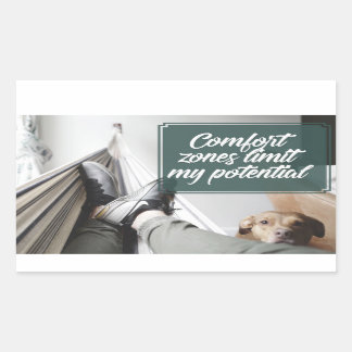 Comfort Zones Rectangular Sticker
