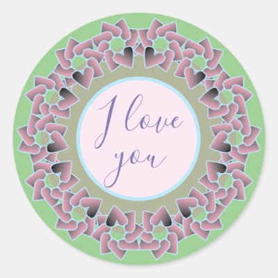 Comfortable and pretty  classic round sticker