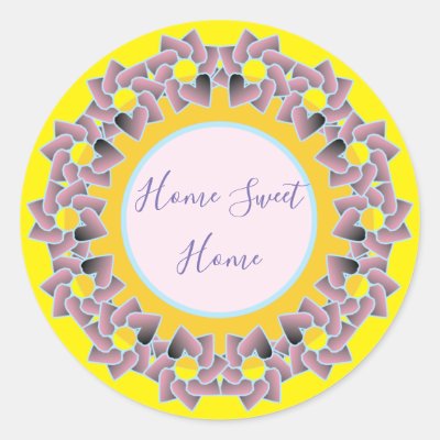 Comfortable and pretty  classic round sticker