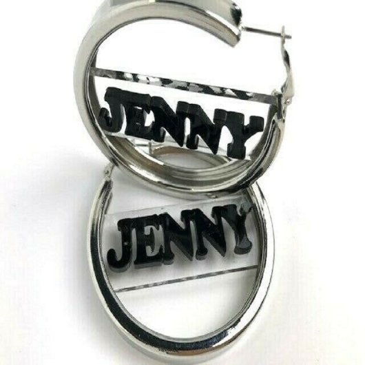 Comfortable & Chic Laser Cut Silver Hoop Earrings (2)