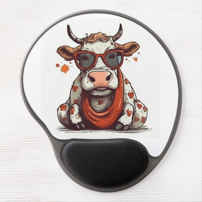 🖱️🐄 "Comfortable Cow" Gel Mouse Pad 🐄🖱️ (Front)