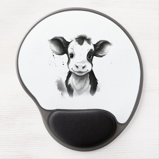 🖱️🐄 "Comfortable Cow" Gel Mouse Pad 🐄🖱️ (Front)