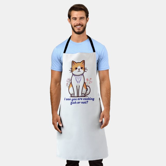 Comfortable & custom design cooking apron for both (Worn)