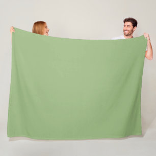 Comfortable Large 60" x 80" Sage Green Fleece Blanket