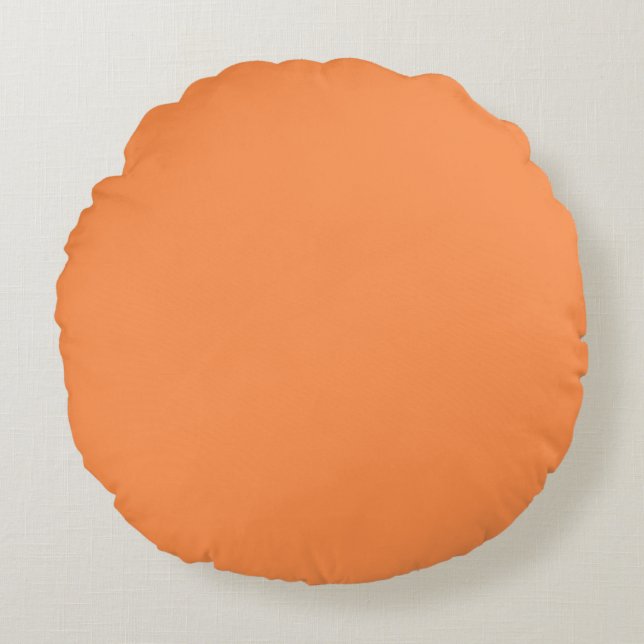 comfortable orange round pillow (Front)