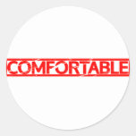 Comfortable Stamp Classic Round Sticker