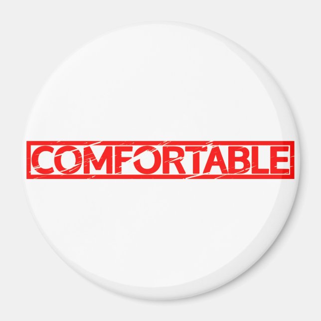 Comfortable Stamp Magnet (Front)