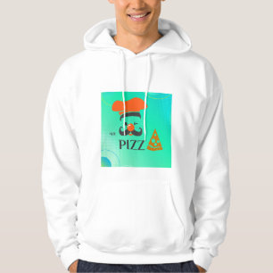 Comfortable white cotton jacket with a distinctive hoodie