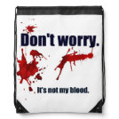 Comforting and unsettling. drawstring bag Comforting and unsettling. drawstring bag