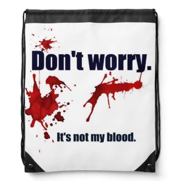 Comforting and unsettling. drawstring bag