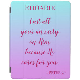 Comforting Bible Verse on Anxiety iPad Smart Cover