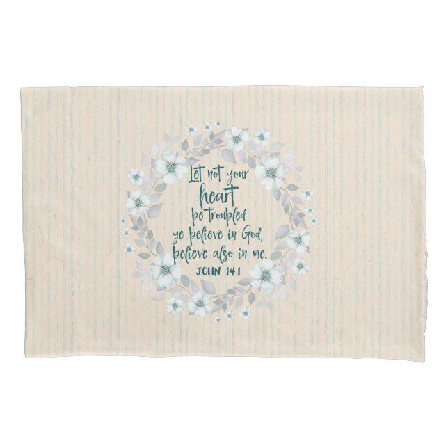Comforting Bible Verse Pillow Case (Front)