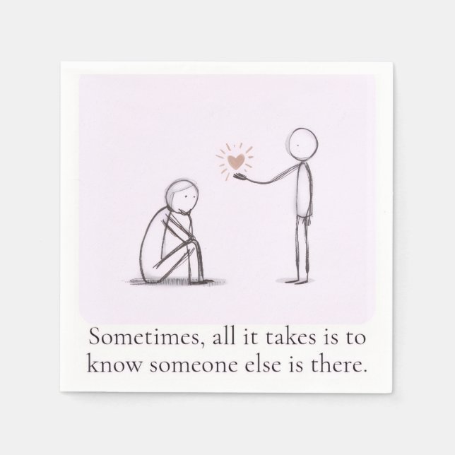 Comforting, Inspirational and Uplifting Quote Napkins (Front)