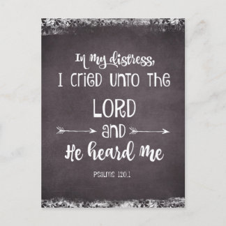 Comforting Psalms Bible Verse Postcard