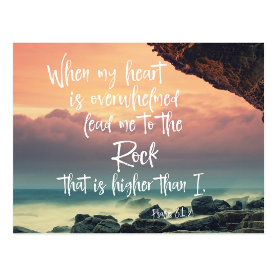 Comforting Psalms Bible Verse Postcard Zazzle Com