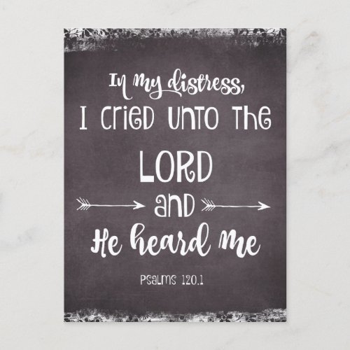 Comforting Psalms Bible Verse Postcard