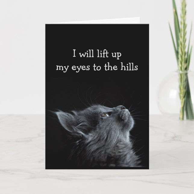 Comforting Scripture Bible Verse Encouragement Card (Front)