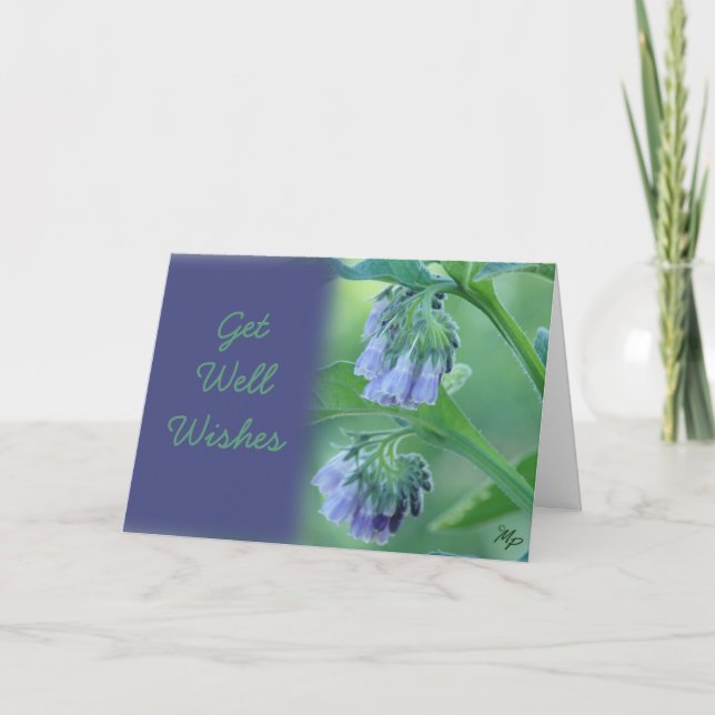 Comfrey Get Well Wishes or any occasion-customize Card (Front)