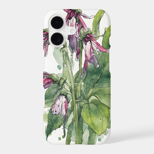 Comfrey - Watercolor flowers Case-Mate iPhone Case (Back)
