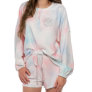 Comfy and Adorable Monogram Tie-Dye Pajama Set